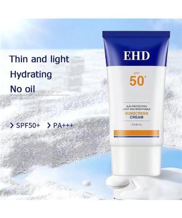 EHD Sunscreen 50 Protector Solar Ehd EHD Face Sunscreen Moisturizer with SPF 50+ PA+ Daily Defense Sunscreen Help Hydrate Skin & Decrease Wrinkles (2Pcs) - Buy Online on GoSupps.com