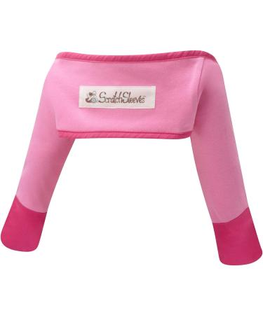 ScratchSleeves Baby Girls' Stay-On Mitts | Happy Pink Special Edition | 6-9 Months - Buy Online on GoSupps.com