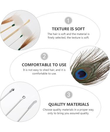 DOITOOL 15pcs Ear Wax Removal Tool Set with Goose Feather Stick - Golden Ear Cleaning Kit - Buy Online on GoSupps.com