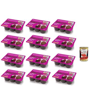 Italian Gourmet E.R. Bulgari Bulgarino Pack of 12 snacks with a delicate center 120g + Italian Gourmet Polpa 400g