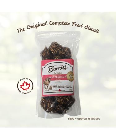 Barnie s All-Natural Horse Treats Vitamin-Enhanced Locally Sourced Canadian-Made Biscuits for Horses | 4 Flavours (Classic Apple Watermelon Peppermint) (580g Watermelon) - Buy Online on GoSupps.com