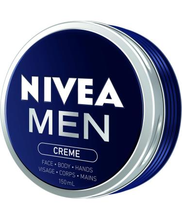 NIVEA Men Cr me | Nourishing All Purpose Cream with Vitamin E | Non-sticky Non-greasy fast absorbing | For Mens Face Body and Hand Cream| Lightweight Men's Moisturizer | Daily Moisturizer | 150 mL 150 ml (Pack of 1) - Buy Online on GoSupps.com