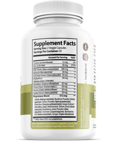 Liver Support - Natural Milk Thistle and Zinc Supplement - Helps Detox and Cleanse The Liver Supports Digestive Health and Detoxification - 60 Veggie Capsules (30 Days Supply) 1 - Buy Online on GoSupps.com