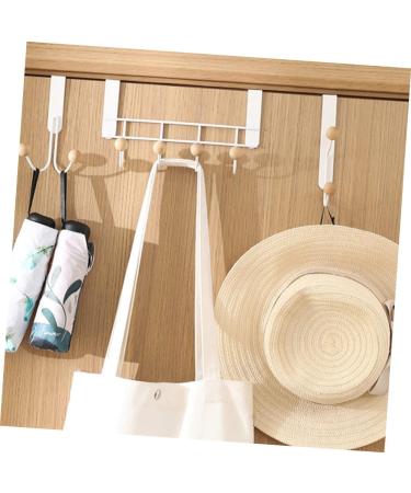 Baluue 3pcs Door Hook White Clothes Rack Purse Hangers Punch- Over The Door Hangers Wall Hanging Household - Buy Online on GoSupps.com