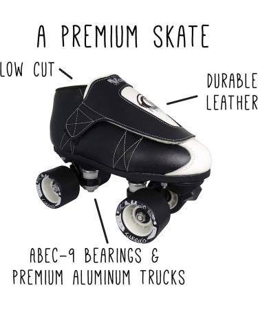 Vanilla Jr. Tuxedo Quad Speed Roller Jam Skates - Size Mens 11 / Ladies 12 - Buy Online on GoSupps.com