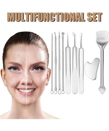 Whitehead Extractor Tool | Comedones Extractor Removal Kit - Stainless Multipurpose Whitehead Extractor Tool With Portable Case For Facial Nose - Buy Online on GoSupps.com