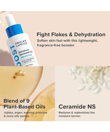 Paula's Choice BOOST Moisture Renewal Oil Booster - Ceramides & Argan Oil Serum for Redness Relief - 0.67 oz - Buy Online on GoSupps.com
