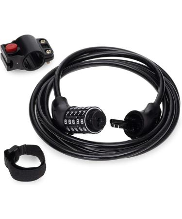 Qeedo Bike Trailer Lock - 2.5m x 8mm Bicycle Cable Lock for Secure International Shipping - Buy Online on GoSupps.com