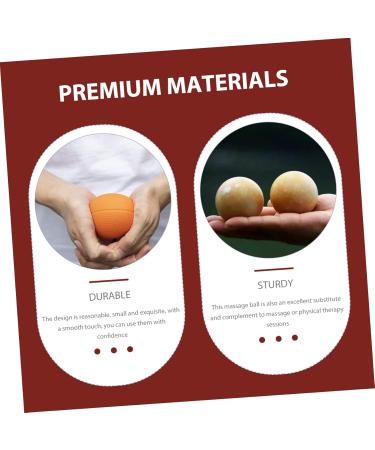 Fomiyes Wooden Handball Massage Ball Wellness Gift for Fitness & Hand Exercises | Mahogany Massage Globe - Buy Online on GoSupps.com