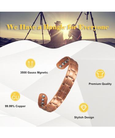 Shop Adjustable Copper Bracelets & Rings for Men's Arthritis Relief | Stylish Copper Jewelry for Joint Pain - Buy Online on GoSupps.com
