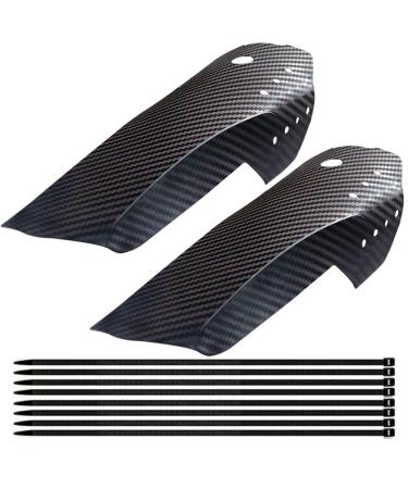 1 Pair Mountain Bike Fender Mud Guard,XINBOUS Adjustable Carbon Fiber MTB Bicycle Mudguard Front + Rear MTB Fender Set Compatible with 20"/24"/26"/27.5"/29" Mountain Bike Mud Guards