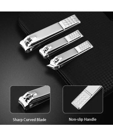 20-Piece Stainless Steel Manicure & Pedicure Kit with Travel Case - Buy Online on GoSupps.com