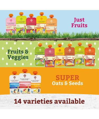 Peter Rabbit Organics  Pea  Spinach and Apple Puree  4.4-Ounce Pouches (Pack of 10) Pea  Spinach & Apple - Buy Online on GoSupps.com
