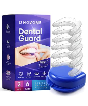Professional Dental Guard, 6 Packs of Upgraded Dental Guard for Teeth Grinding, Anti Grinding Dental Night Guard, Stops Bruxism, Tmj & Eliminates Teeth Grinding…