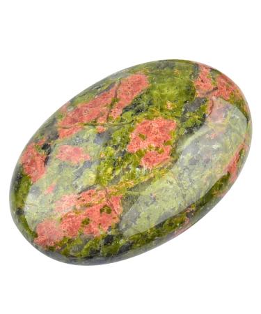 June&Ann Natural Unakite Palm Stones Healing Gemstone Therapy Worry Crystal Stones for Meditation Chakra Balancing Collection Oval Shape