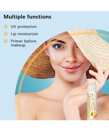 Chapstick with SPF 30 Hydrating Bum Sun Lip Balm SPF30 - Hydrating Lip Sunblock Lip Sunscreen Travel Size Sunscreen for Lips Lip Care Sun Protection Protects Soothes and Moisturizes Lips Yapi #1 Banana Flavor - Buy Online on GoSupps.com
