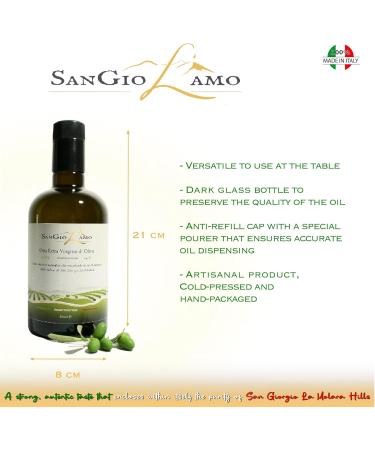  SanGioL'amo SanGioL'amo Extra Virgin Olive Oil (6 x 500 ml) - 100% Made in Italy - Cold Pressed - Buy Online on GoSupps.com