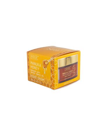 Om She Aromatherapy Manuka Honey Night Cream - Hydrating Skincare for Radiant Skin | International Shipping Available - Buy Online on GoSupps.com
