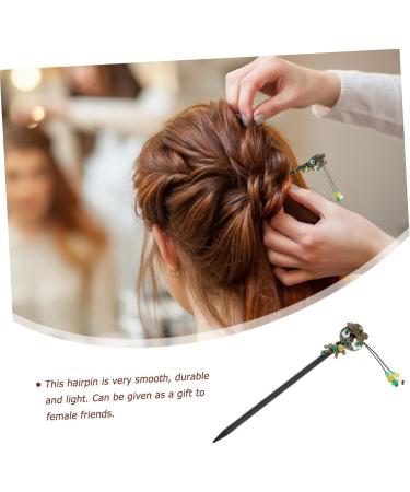 FRCOLOR Metallic Hair Clips Hanfu Hairpin Chinese Hair Sticks Hanfu Hair Sticks Retro Hair Stick Chopstick Women Hair Stick Vintage Hair Chopsticks Ancient Hair Stick Bride Red Sandalwood - Buy Online on GoSupps.com