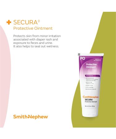 Smith+Nephew SECURA Protective Ointment 5.6oz - Diaper Rash & Dermatitis Moisturizer with Vitamins A, D, and E - Buy Online on GoSupps.com