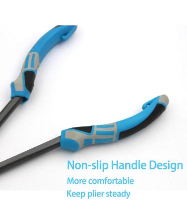 Premium 28cm Blue Needle Nose Fishing Pliers - XL Long Straight Pliers for Precision and Durability - Ideal for International Shipping - Buy Online on GoSupps.com