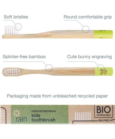Bamboo Kids Toothbrush Set with Fluoride-Free Baby Toothpaste - Safe for Infants & Toddlers | Vitamin C Enriched | BPA-Free & Biodegradable | Ages 6-12 Months | 1 Toothbrush + 1 Toothpaste - Buy Online on GoSupps.com