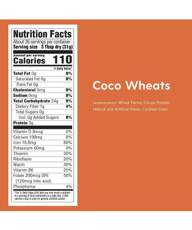 Malt-O-Meal Coco Wheats Hot Cereal 28 Oz (12 Pack) - Quick Cooking Cocoa Cereal | Kosher Pareve - Buy Online on GoSupps.com