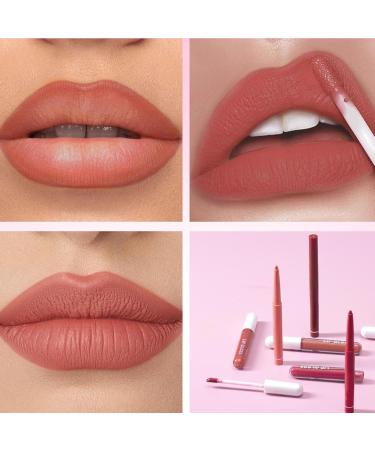  G n rique Lip Liner And Lipstick Combo Long-Lasting Liquid Lipstick Set Matte Plumping Lip Liner Pen 6 Lip Liners + 6 Lipsticks Set 6 Lip Liners Lip Liner Set With Lipstick 6 Lipsticks For Lip Beauty - Buy Online on GoSupps.com