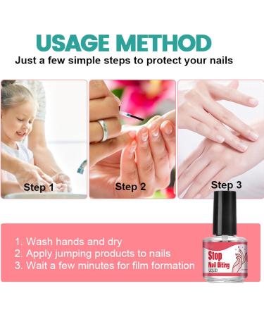 Bitter Nail Polish | Stop Nail Biting Kids 10ML Stop Biting Nails Stop Nail Biting Solution Safe Long-Lasting For Kids And Adults To Curb Nail Biting - Buy Online on GoSupps.com