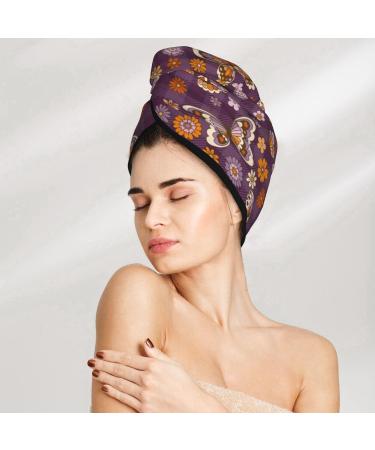Buffalo Plaid Microfiber Hair Towel - Super Absorbent Coral Velvet Wrap for Women | Quick Dry for Long Curly & Thick Hair - Buy Online on GoSupps.com