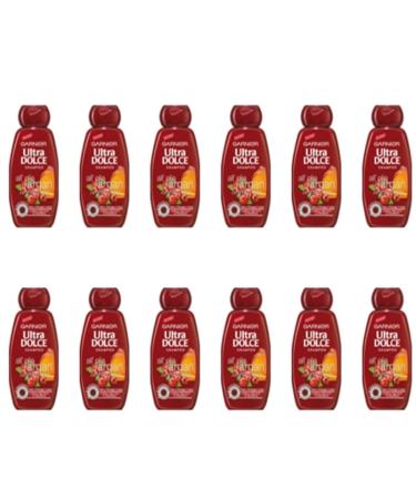 Garnier 12 x Garnier Ultra Doux Shampoo for Colored Hair with Argan Oil and Cranberry
