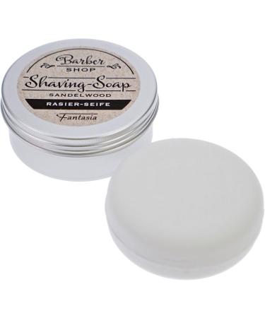 Fantasia Sandalwood Shaving Soap 100g - Vegan Razor Cream for Sensitive Skin | Premium Shaving Set for Men & Women - Buy Online on GoSupps.com