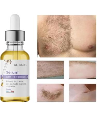  al badil Anti-Hair Regrowth Serum 100% Natural Inhibitor for Women and Men Painless Fast Results Fight against Ingrown Hair "Made - Buy Online on GoSupps.com