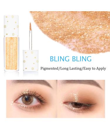 ZARICS Glitter Liquid Eyeshadow & Eyeliner Gel Combo - Sunset Dawn | Korean Glitter Eye Makeup for Stunning Sparkling Look - Buy Online on GoSupps.com