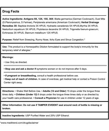PROGENA - Allergena Dust and Mite Allergy Drops - (2 FL Ounce) - Buy Online on GoSupps.com