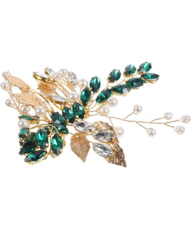 Beaupretty Wedding Headpiece Silver Leaf Tiara rhinestone clips for hair rhinestone hair pin rhinestone hair clips for women decorative hair clips girl hair clips bride Metal - Buy Online on GoSupps.com