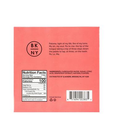 Q Mixers Grapefruit Premium Cocktail Mixer 7.5 oz - 12 Pack - Buy Online on GoSupps.com