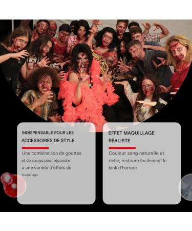 Vampire Blood | Bloody Makeup Kit Liquid Soap Cleanser Face Makeup for Vampire Zombie Costumes Men Women - Buy Online on GoSupps.com