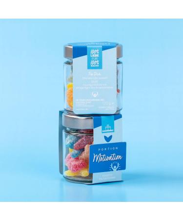 naschlabor Portion Motivation Gift Glass 120g | The Snack Motivation Shot for Work School or College | Gift for Friends Colleagues or Classmates | Motivational Gift - Buy Online on GoSupps.com