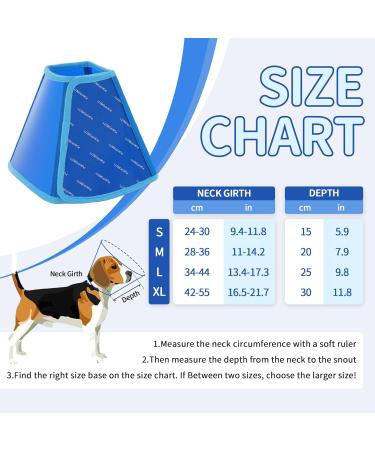 Buy XL Blue Neck Collar for Large Dogs | Post-Op Leak Protection Funnel - After Castration Recovery - Buy Online on GoSupps.com