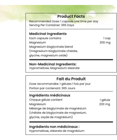 Live 5AM Magnesium Bisglycinate 365 vcaps | 200 mg Pure Elemental Magnesium From 1000 mg Magnesium Bis-glycinate Blend Full Year Supply of Magnesium Glycinate 200 mg Supplement Easy-to-Swallow Vegan Made in Canada 365 count (Pack of 1) - Buy Online on GoSupps.com
