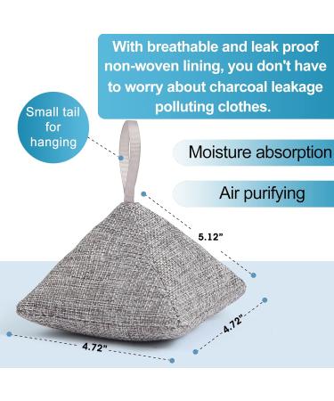 5 Pack Nature Fresh Bamboo Charcoal Air Purifying Bags - Odor Absorber for Home, Closet, Gym, Fridge, Car, Kitchen - Activated Charcoal Bags for Strong Deodorizing and Moisture Removal - Buy Online on GoSupps.com