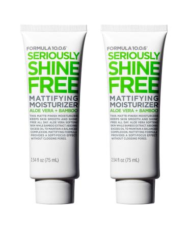 FORMULA 10.0.6 2 pack Seriously Shine Free Mattifying Moisturizer 2.54 fl oz (75ml)