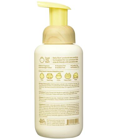 BABY BUM Tear-Free Foaming Shampoo & Wash with Coconut Oil - 12 fl oz (Pack of 1) - Buy Online on GoSupps.com