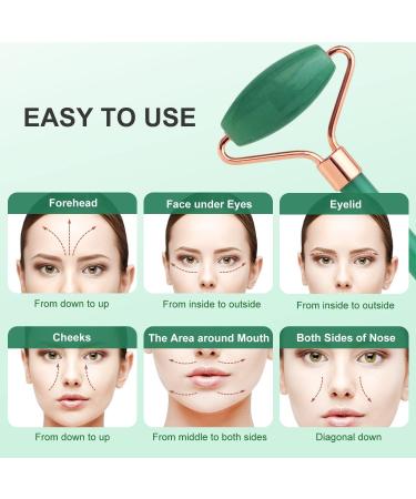Premium Jade Roller & Gua Sha Set - Refresh Your Skin | International Shipping Available - Buy Online on GoSupps.com