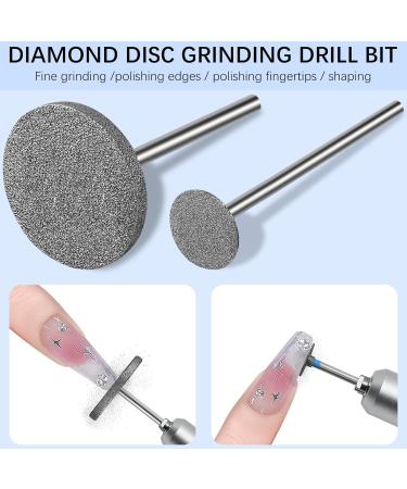 Professional Sanding Disc Nail Drill Bits Diamond Carbide Polishers for Manicure & Pedicure | Home Salon & DIY Callus Removal - Buy Online on GoSupps.com