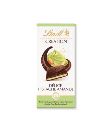 Lindt - Délice Pistachio Eclats D'Almonds CREATION Tablet - Dark Chocolate, 150 g