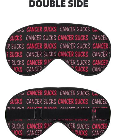 Double-Sided Eye Mask for Sleep - Cancer Awareness & Breast Cancer Support - Unisex Sleep Shade Cover - Buy Online on GoSupps.com