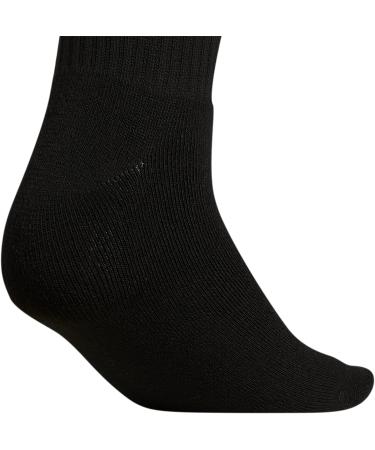 adidas Women's Sport Stripe High Quarter Socks (3-Pack) - Black/White - Size Medium - Buy Online on GoSupps.com