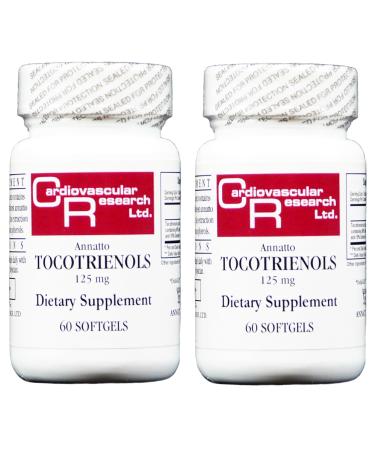 Cardiovascular Research Vitamin E Annatto Tocotrienols New Tamper Resistant Ship Box 125 mg Vitamin E 120 Count Unflavored 120 Count (Pack of 1)